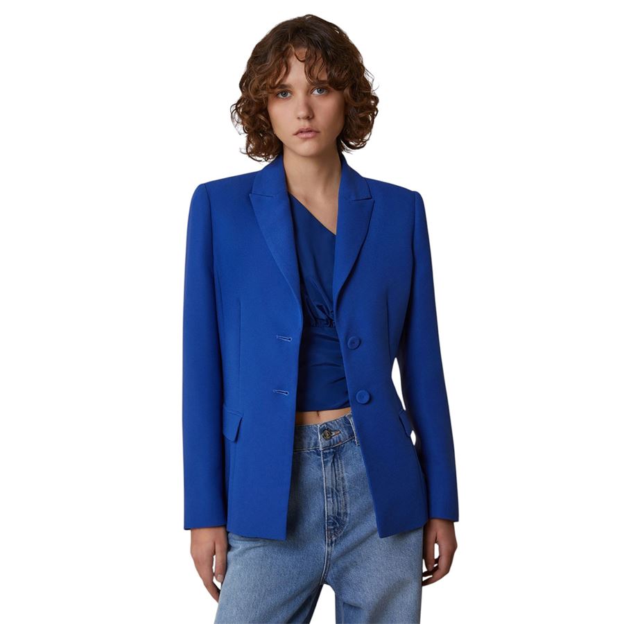 Neris Blazer in envers satin da donna Penny Black | 2511041092200003